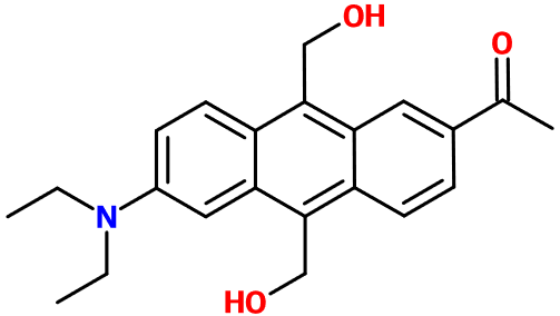 (image for) MC008374 1-[6-(Diethylamino)-9,10-bis(hydroxymethyl)anthracen-2-yl]ethan-1-one